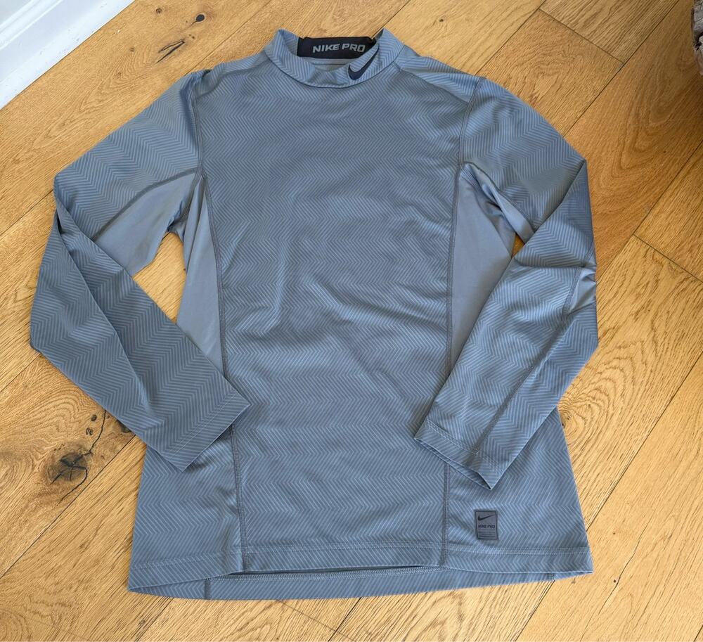 Nike Pro Men’s Dri-FIT Lined Mock Neck Long Sleeve Training Top Size Large